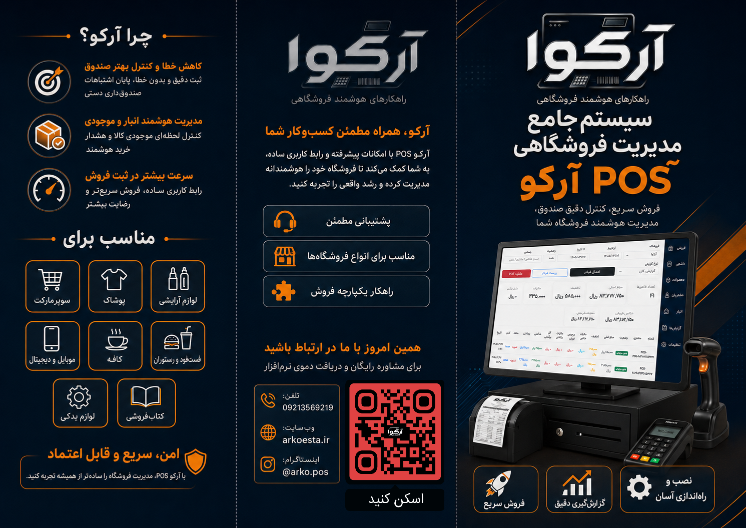 بروشور سه‌لت آرکوا نمای دوم